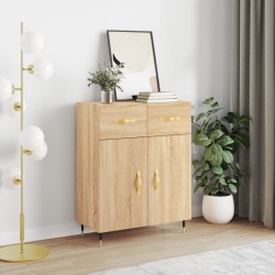 vidaXL Aparador de madera de ingeniería roble Sonoma 69,5x34x90 cm