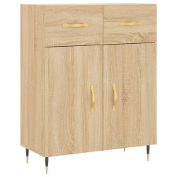 vidaXL Aparador de madera de ingeniería roble Sonoma 69,5x34x90 cm