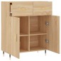 vidaXL Aparador de madera de ingeniería roble Sonoma 69,5x34x90 cm vidaXL Aparador de madera de ingeniería roble Sonoma 69,5x34x90 cm