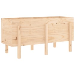 vidaXL Arriate elevado de jardín madera maciza de pino 121x50x57 cm