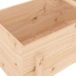 vidaXL Arriate elevado de jardín madera maciza de pino 121x50x57 cm vidaXL Arriate elevado de jardín madera maciza de pino 121x50x57 cm