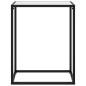 vidaXL Mesa consola vidrio templado blanco 60x35x75 cm vidaXL Mesa consola vidrio templado blanco 60x35x75 cm