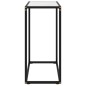 vidaXL Mesa consola vidrio templado blanco 60x35x75 cm vidaXL Mesa consola vidrio templado blanco 60x35x75 cm