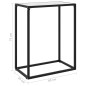 vidaXL Mesa consola vidrio templado blanco 60x35x75 cm vidaXL Mesa consola vidrio templado blanco 60x35x75 cm