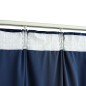 vidaXL Cortinas opacas ganchos 2 pzas terciopelo azul oscuro 140x175cm vidaXL Cortinas opacas ganchos 2 pzas terciopelo azul oscuro 140x175cm