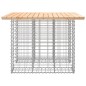 vidaXL Banco de jardín diseño gaviones madera maciza pino 100x102x72cm vidaXL Banco de jardín diseño gaviones madera maciza pino 100x102x72cm