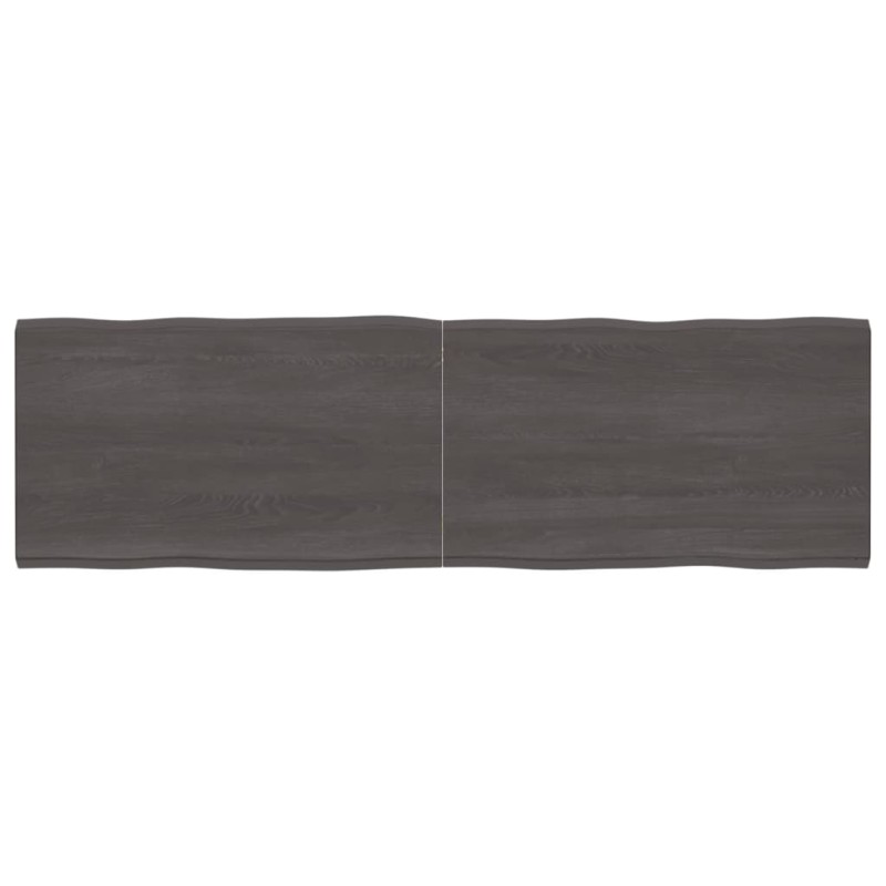 vidaXL Tablero mesa madera tratada borde vivo marrón 200x60x(2-6) cm vidaXL Tablero mesa madera tratada borde vivo marrón 200x60x(2-6) cm
