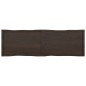 vidaXL Tablero mesa madera tratada borde vivo marrón 200x60x(2-6) cm vidaXL Tablero mesa madera tratada borde vivo marrón 200x60x(2-6) cm
