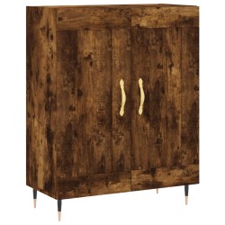 vidaXL Aparador de madera de ingeniería roble ahumado 69,5x34x90 cm
