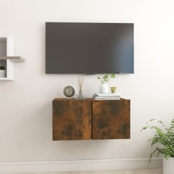 vidaXL Armario colgante para TV madera roble ahumado 60x30x30 cm