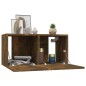 vidaXL Armario colgante para TV madera roble ahumado 60x30x30 cm vidaXL Armario colgante para TV madera roble ahumado 60x30x30 cm
