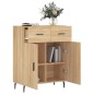 vidaXL Aparador de madera de ingeniería roble Sonoma 69,5x34x90 cm vidaXL Aparador de madera de ingeniería roble Sonoma 69,5x34x90 cm