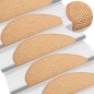 vidaXL Alfombrilla autoadhesiva escalera sisal 15uds naranja 65x21x4cm vidaXL Alfombrilla autoadhesiva escalera sisal 15uds naranja 65x21x4cm