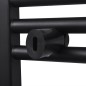 vidaXL Radiador toallero de baño recto negro 480x480 mm vidaXL Radiador toallero de baño recto negro 480x480 mm