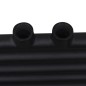 vidaXL Radiador toallero de baño recto negro 480x480 mm vidaXL Radiador toallero de baño recto negro 480x480 mm