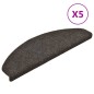 vidaXL Alfombrillas autoadhesivas escalera 5 uds antracita 65x21x4 cm vidaXL Alfombrillas autoadhesivas escalera 5 uds antracita 65x21x4 cm