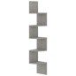 vidaXL Estante de esquina de pared madera de ingeniería gris hormigón vidaXL Estante de esquina de pared madera de ingeniería gris hormigón