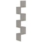 vidaXL Estante de esquina de pared madera de ingeniería gris hormigón vidaXL Estante de esquina de pared madera de ingeniería gris hormigón