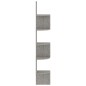 vidaXL Estante de esquina de pared madera de ingeniería gris hormigón vidaXL Estante de esquina de pared madera de ingeniería gris hormigón