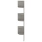 vidaXL Estante de esquina de pared madera de ingeniería gris hormigón vidaXL Estante de esquina de pared madera de ingeniería gris hormigón