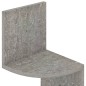 vidaXL Estante de esquina de pared madera de ingeniería gris hormigón vidaXL Estante de esquina de pared madera de ingeniería gris hormigón