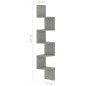 vidaXL Estante de esquina de pared madera de ingeniería gris hormigón vidaXL Estante de esquina de pared madera de ingeniería gris hormigón