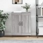 vidaXL Aparador de madera de ingeniería gris Sonoma 69,5x34x90 cm vidaXL Aparador de madera de ingeniería gris Sonoma 69,5x34x90 cm