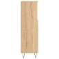 vidaXL Armario de baño madera contrachapada roble Sonoma 30x30x100 cm vidaXL Armario de baño madera contrachapada roble Sonoma 30x30x100 cm