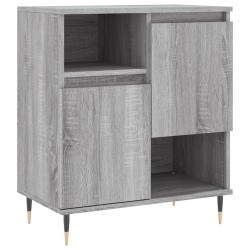 vidaXL Aparador de madera contrachapada gris Sonoma 60x35x70 cm