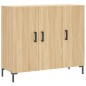 vidaXL Aparador de madera de ingeniería roble Sonoma 90x34x80 cm vidaXL Aparador de madera de ingeniería roble Sonoma 90x34x80 cm