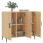 vidaXL Aparador de madera de ingeniería roble Sonoma 90x34x80 cm vidaXL Aparador de madera de ingeniería roble Sonoma 90x34x80 cm