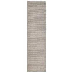vidaXL Alfombra de sisal natural color arena 66x250 cm