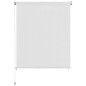 vidaXL Persiana enrollable de exterior HDPE blanca 60x140 cm