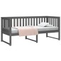 vidaXL Sofá cama madera maciza de pino gris 75x190 cm vidaXL Sofá cama madera maciza de pino gris 75x190 cm