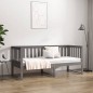 vidaXL Sofá cama madera maciza de pino gris 75x190 cm vidaXL Sofá cama madera maciza de pino gris 75x190 cm