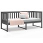 vidaXL Sofá cama madera maciza de pino gris 75x190 cm vidaXL Sofá cama madera maciza de pino gris 75x190 cm