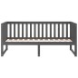 vidaXL Sofá cama madera maciza de pino gris 75x190 cm vidaXL Sofá cama madera maciza de pino gris 75x190 cm