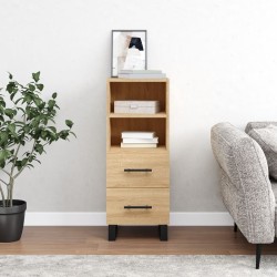 vidaXL Aparador madera contrachapada color roble Sonoma 34,5x34x90 cm