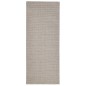 vidaXL Alfombra de sisal natural color arena 80x200 cm vidaXL Alfombra de sisal natural color arena 80x200 cm