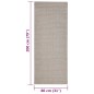 vidaXL Alfombra de sisal natural color arena 80x200 cm vidaXL Alfombra de sisal natural color arena 80x200 cm