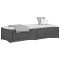 vidaXL Sofá cama madera maciza de pino gris 80x200 cm vidaXL Sofá cama madera maciza de pino gris 80x200 cm