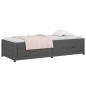 vidaXL Sofá cama madera maciza de pino gris 80x200 cm vidaXL Sofá cama madera maciza de pino gris 80x200 cm