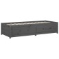 vidaXL Sofá cama madera maciza de pino gris 80x200 cm vidaXL Sofá cama madera maciza de pino gris 80x200 cm
