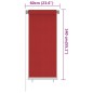 vidaXL Persiana enrollable de jardín HDPE rojo 60x140 cm vidaXL Persiana enrollable de jardín HDPE rojo 60x140 cm