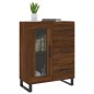 vidaXL Aparador de madera de ingeniería marrón roble 69,5x34x90 cm vidaXL Aparador de madera de ingeniería marrón roble 69,5x34x90 cm