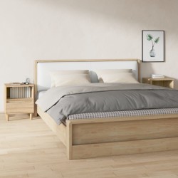 vidaXL Mesitas de noche 2 unidades roble Sonoma 40x35x50 cm