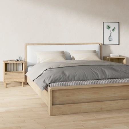 vidaXL Mesitas de noche 2 unidades roble Sonoma 40x35x50 cm