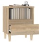 vidaXL Mesitas de noche 2 unidades roble Sonoma 40x35x50 cm
