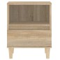 vidaXL Mesitas de noche 2 unidades roble Sonoma 40x35x50 cm