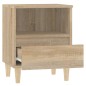 vidaXL Mesitas de noche 2 unidades roble Sonoma 40x35x50 cm